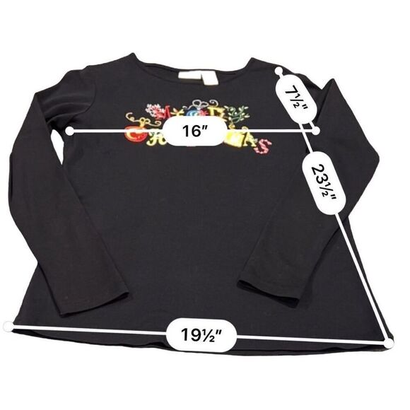 Kim Rogers Christmas ugly tee size Small - Picture 3 of 4